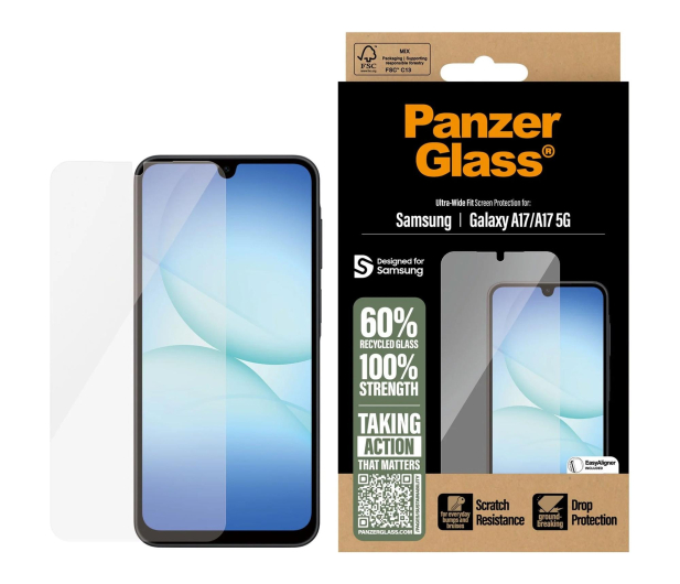 PanzerGlass Ultra-Wide Fit EasyAligner do Samsung Galaxy A17 / A17 5G - 1538962 - zdjęcie